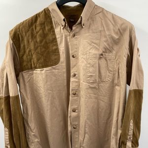 MORGAN CREEK Outfitters Brown Long Sleeve Button Down Shooting Shirt Men’s XL.